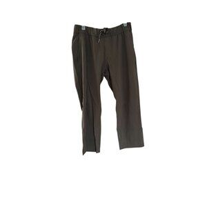 Lululemon On the Fly Pant Womens Olive Green Tie Waist Size 8